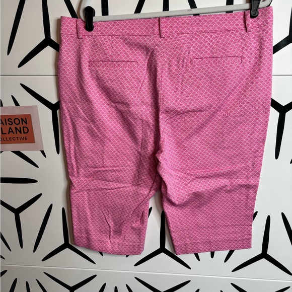 Rafaela Classic Weekend Pink Shell Print Bermuda Shorts – Size 16 - Picture 3 of 8